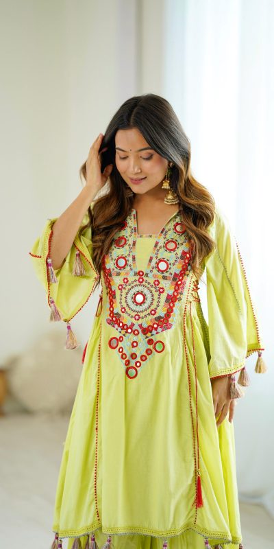 SRK 5286 Pista in Khadi Cotton Mirror Work & Embroidery Work Salwar Suit . Now at just ₹2099. Delivery 4-6 Working Days. Shop now. | Casual Suits, Jump Suits, Creative suits, Designer Suits, Palazzo Suits, Party Wear Suits, Patiala Suits, Salwar suit, Straight Suits