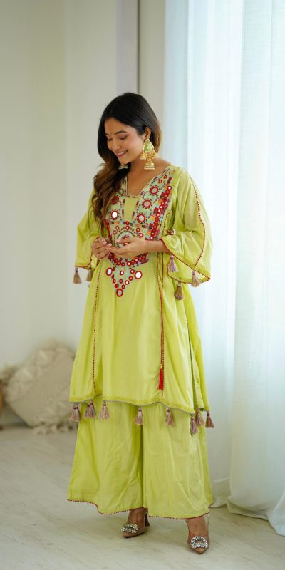 SRK 5286 Pista in Khadi Cotton Mirror Work & Embroidery Work Salwar Suit . Now at just ₹2099. Delivery 4-6 Working Days. Shop now. | Casual Suits, Jump Suits, Creative suits, Designer Suits, Palazzo Suits, Party Wear Suits, Patiala Suits, Salwar suit, Straight Suits