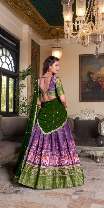 LNB 1240 Purple Kanchipuram With Embroidery Work & Zari Work Lehenga Choli ₹2499 on Available. Delivery 4-6 Working Days. Shop now. | Creative Lehenga, Bollywood Lehenga, Designer Lehenga, Embroidered Lehenga, Lehenga, Party Wear Lehenga