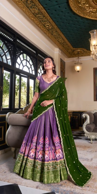 LNB 1240 Purple Kanchipuram With Embroidery Work & Zari Work Lehenga Choli ₹2499 on Available. Delivery 4-6 Working Days. Shop now. | Creative Lehenga, Bollywood Lehenga, Designer Lehenga, Embroidered Lehenga, Lehenga, Party Wear Lehenga