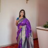 MB Paithani-3 Purple in Pethani Silk Zari Work & Lace Work Saree . Grab it for ₹2199. Delivery 4-6 Working Days. Shop now. | Creative Sarees, Embroidered Sarees, Bollywood Sarees, Designer Sarees, Ethnic Saree, Modern Digital sarees, Party Wear Sarees, Sarees