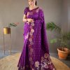 KP 6003 Purple Soft Lichi Silk Cloth Lace Work & Lace Border Saree in Best Price ₹1399. Delivery 4-6 Working Days. Shop now. | Embroidered Sarees, Bollywood Sarees, Creative Sarees, Designer Sarees, Ethnic Saree, Modern Digital sarees, Party Wear Sarees, Sarees