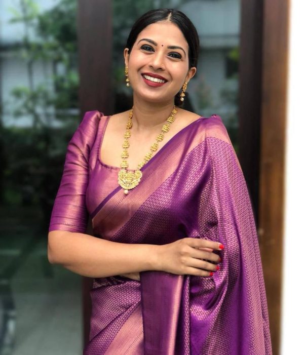 KP 4040 Purple Soft Lichi Silk Saree Perfect for Wedding, Party, Ethnic Day, Raksha Bandhan, Temple Visit – . Exclusive Offer ₹1299. Delivery 4-6 Working D | Creative Sarees, Embroidered Sarees, Bollywood Sarees, Designer Sarees, Ethnic Saree, Modern Digital sarees, Party Wear Sarees, Sarees