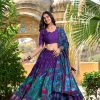 LNB 1219 Purple Tasar Silk With Gotta Patti Work & Kalamkari Print Lehenga Choli . Best Price ₹2449. Delivery 4-6 Working Days. Shop now. | Creative Lehenga, Bollywood Lehenga, Designer Lehenga, Embroidered Lehenga, Lehenga, Party Wear Lehenga