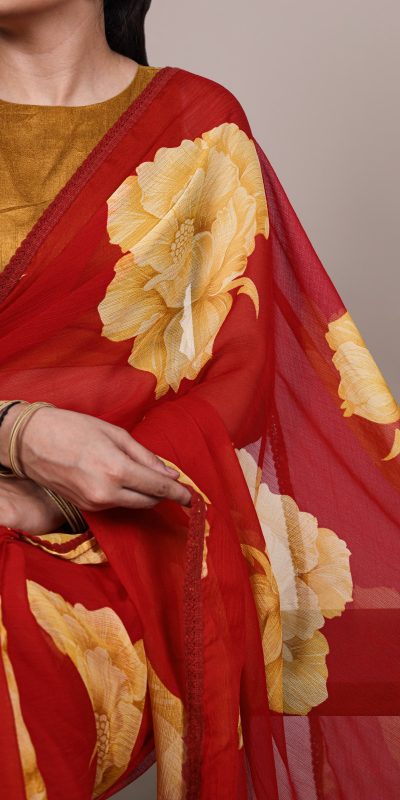 YNF 7033 Red Color Chiffon Lace Work & Lace Border Saree . Wedding, Party, Festive, Events Available at ₹1499 only. Delivery 4-6 Working Days. Shop now. | Embroidered Sarees, Bollywood Sarees, Creative Sarees, Designer Sarees, Ethnic Saree, Modern Digital sarees, Party Wear Sarees, Sarees