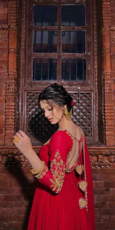 NSR 868 Red Color Heavy Faux Georgette Embroidery fency Sleeve Gown . Special Price ₹1899. Delivery 4-6 Working Days. Shop now. | Bollywood Gowns, Creative Gowns, Designer Gowns, Embroidered Gowns, Gowns, Party Wear Gowns