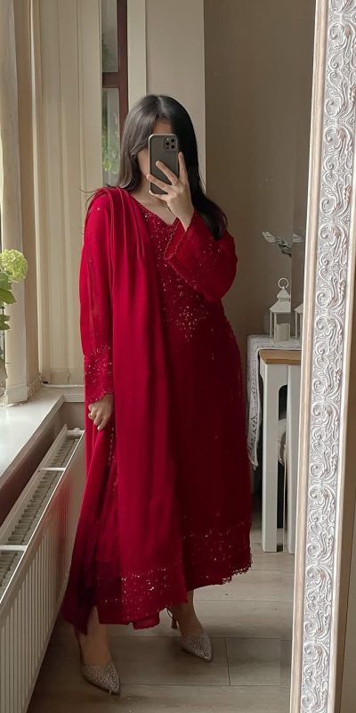 LG 2002 Red Georgette With Embroidery Work Salwar Suit . Wedding, Party, Festive, Events, Affordable Price ₹1999. Delivery 4-6 Working Days. Shop now. | Casual Suits, Jump Suits, Tops & Bottoms, Track Suits, Trendy Wear, Creative suits, Designer Suits, Palazzo Suits, Party Wear Suits, Patiala Suits, Salwar suit, Straight Suits
