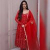 SSR 529 Red Georgette With Heavy Embroidery Sequence Work With Fancy Latkan with Embroidery Work Gown. Introductory Price ₹2149. Delivery 4-6 | Bollywood Gowns, Creative Gowns, Designer Gowns, Embroidered Gowns, Gowns, Party Wear Gowns