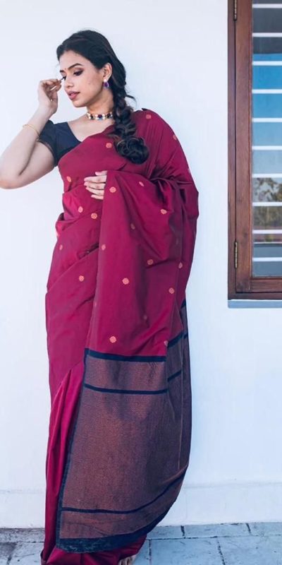 KP 5000 Red Soft Lichi Silk Saree with Designer Work. Wedding, Party, Festive, Events, Now at just ₹1249. Delivery 4-6 Working Days. Shop now. | Embroidered Sarees, Bollywood Sarees, Creative Sarees, Designer Sarees, Ethnic Saree, Modern Digital sarees, Party Wear Sarees, Sarees