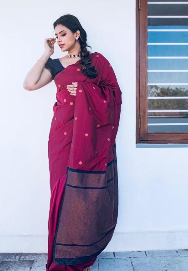 KP 5000 Red Soft Lichi Silk Saree with Designer Work. Wedding, Party, Festive, Events, Now at just ₹1249. Delivery 4-6 Working Days. Shop now. | Embroidered Sarees, Bollywood Sarees, Creative Sarees, Designer Sarees, Ethnic Saree, Modern Digital sarees, Party Wear Sarees, Sarees