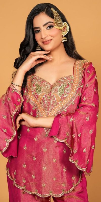 NSR 852 Red Simar Silk With Embroidery Work with Full Sleeve Salwar Suit in . Now at just ₹2099. Delivery 4-6 Working Days. Shop n | Casual Suits, Jump Suits, Creative suits, Designer Suits, Palazzo Suits, Party Wear Suits, Patiala Suits, Salwar suit, Straight Suits