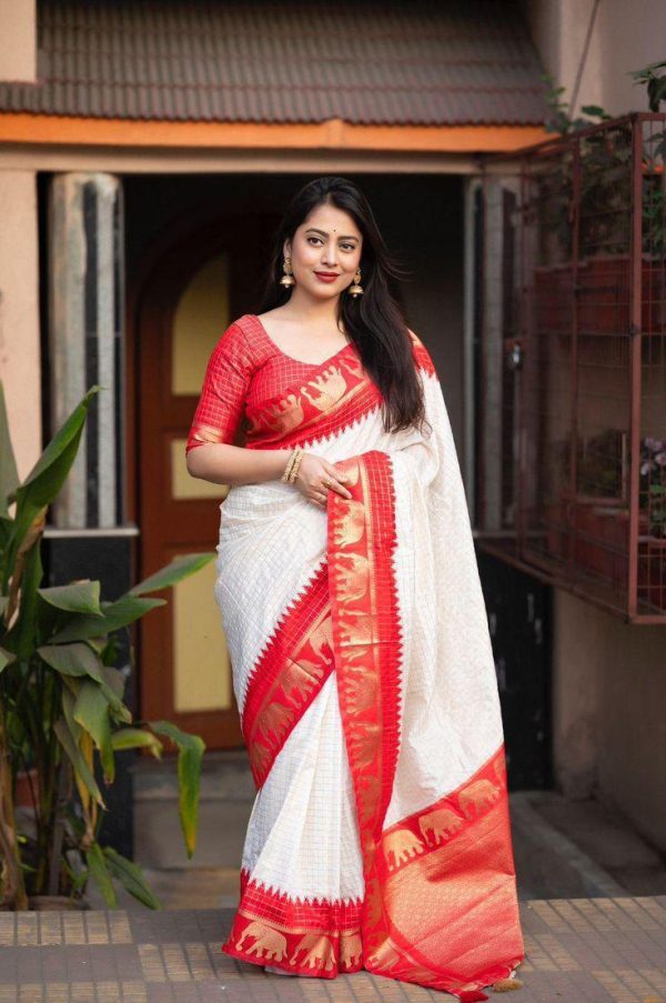 KP 5078 Red Color Soft Lichi Silk with Lace Work & Lace Border. Saree Best Price ₹1449. Delivery 4-6 Working Days. Shop now. | Embroidered Sarees, Bollywood Sarees, Creative Sarees, Designer Sarees, Ethnic Saree, Modern Digital sarees, Party Wear Sarees, Sarees