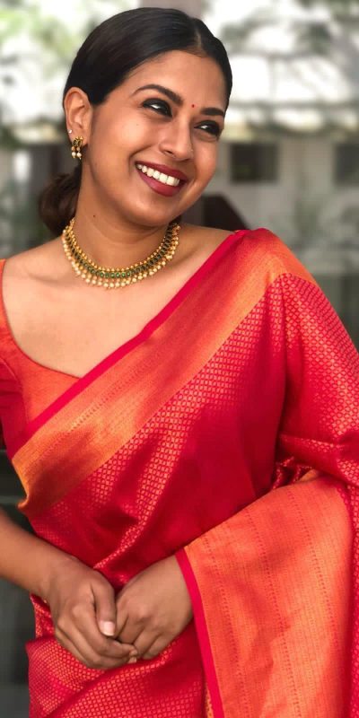 KP 4040 Red Soft Lichi Silk Saree Perfect for Wedding, Party, Ethnic Day, Raksha Bandhan, Temple Visit – . Exclusive Offer ₹1299. Delivery 4-6 Working D | Creative Sarees, Embroidered Sarees, Bollywood Sarees, Designer Sarees, Ethnic Saree, Modern Digital sarees, Party Wear Sarees, Sarees