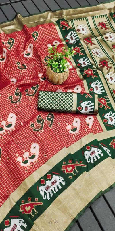 KP 6005 Red Soft Lichi Silk With Lace Work & Lace Border Saree. Introductory Price ₹1399. Delivery 4-6 Working Days. Shop now. | Embroidered Sarees, Bollywood Sarees, Creative Sarees, Designer Sarees, Ethnic Saree, Modern Digital sarees, Party Wear Sarees, Sarees