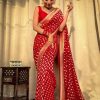 KP 5083 Red Soft Lichi Silk Perfect for Wedding, Party, Family Gatherings, Sangeet, Diwali Cloth. Saree. Get it for ₹1399. Delivery 4-6 Working Days. | Embroidered Sarees, Bollywood Sarees, Creative Sarees, Designer Sarees, Ethnic Saree, Modern Digital sarees, Party Wear Sarees, Sarees