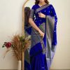KP 5088 Royal Blue Soft Lichi Silk Cloth Saree With Lace Border & Lace Work. Best Price ₹1349. Delivery 4-6 Working Days. Shop now. | Embroidered Sarees, Bollywood Sarees, Creative Sarees, Designer Sarees, Ethnic Saree, Modern Digital sarees, Party Wear Sarees, Sarees