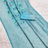 Sky Blue Khaddi Pashmina Zari Work Saree