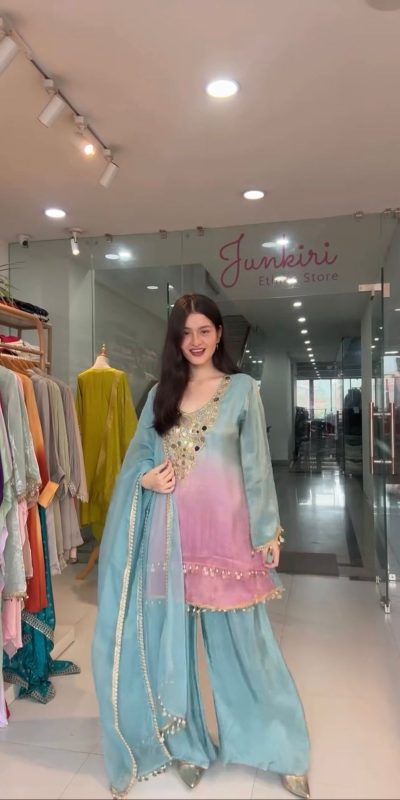 LG 2008 Sky Blue Printed Crape Silk with Mirror Work & Embroidery Work Salwar Suit . Affordable Price ₹1949. Delivery 4-6 Working Days. Shop now. | Casual Suits, Jump Suits, Tops & Bottoms, Track Suits, Trendy Wear, Creative suits, Designer Suits, Palazzo Suits, Party Wear Suits, Patiala Suits, Salwar suit, Straight Suits