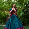 LNB 2004 Teal Poly Cotton With Lace Work & Zari Work. Lehenga Choli for Get It ₹1899. Delivery 4-6 Working Days. Shop now. | Creative Lehenga, Bollywood Lehenga, Designer Lehenga, Embroidered Lehenga, Lehenga, Party Wear Lehenga