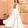 INLI Ghumati White Heavy Rayon with Lace Work & Gamthi Work Gown . Get it for ₹1749. Delivery 4-6 Working Days. Shop now. | Bollywood Gowns, Creative Gowns, Designer Gowns, Embroidered Gowns, Gowns, Party Wear Gowns