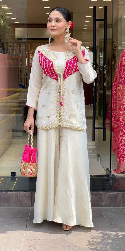 NSR 869 White Roman Silk Salwar Suit Perfect for Wedding, Party, Ethnic Day, Traditional Day, Housewarming . Now at just ₹1899. Delivery 4-6 Working | Casual Suits, Jump Suits, Tops & Bottoms, Track Suits, Trendy Wear, Creative suits, Designer Suits, Palazzo Suits, Party Wear Suits, Patiala Suits, Salwar suit, Straight Suits