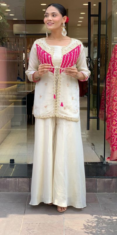 NSR 869 White Roman Silk Salwar Suit Perfect for Wedding, Party, Ethnic Day, Traditional Day, Housewarming . Now at just ₹1899. Delivery 4-6 Working | Casual Suits, Jump Suits, Tops & Bottoms, Track Suits, Trendy Wear, Creative suits, Designer Suits, Palazzo Suits, Party Wear Suits, Patiala Suits, Salwar suit, Straight Suits