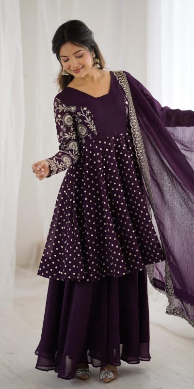 ZSR 3134 Wine Crunchy Silk Salwar Suit Perfect for Wedding, Party, Sangeet, Anniversary, Housewarming Introductory Price ₹2399. Delivery 4-6 | Casual Suits, Jump Suits, Creative suits, Designer Suits, Palazzo Suits, Party Wear Suits, Patiala Suits, Salwar suit, Straight Suits