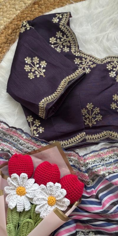 AC MIRA Wine in Color Soft Organza Embroidery Work & Lace Work Saree . Get it for ₹2449. Delivery 4-6 Working Days. Shop now. | Creative Sarees, Embroidered Sarees, Bollywood Sarees, Designer Sarees, Ethnic Saree, Modern Digital sarees, Party Wear Sarees, Sarees