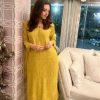 Yellow Georgette Embroidery Slawar Suit