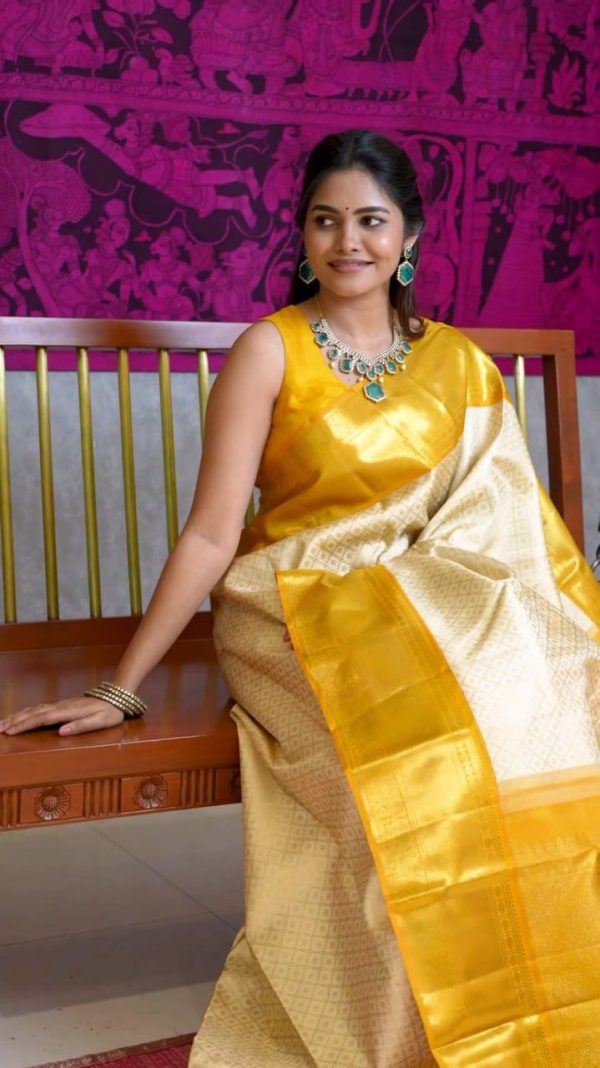 KP 6046 Yellow Soft Lichi Silk with Lace Border & Lace Work Saree . Best Price ₹1449. Delivery 4-6 Working Days. Shop now. | Embroidered Sarees, Bollywood Sarees, Creative Sarees, Designer Sarees, Ethnic Saree, Modern Digital sarees, Party Wear Sarees, Sarees