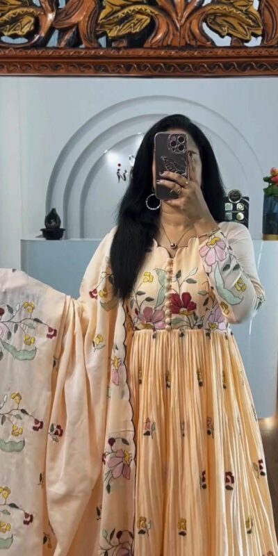 PC 528 Chiku Fox Georgette Gown Perfect for Wedding, Party, Baby Shower, Lohri, Pongal – . Available at ₹2049 only. Delivery 4-6 Working Days. Shop n | Casual Suits, Jump Suits, Creative suits, Designer Suits, Palazzo Suits, Party Wear Suits, Patiala Suits, Salwar suit, Straight Suits