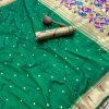 Green Pure Banarasi Silk Zari Work Saree