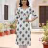 Green Rayon Print Kurti