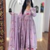 PC 528 Lavender Fox Georgette Gown Perfect for Wedding, Party, Baby Shower, Lohri, Pongal – . Available at ₹2049 only. Delivery 4-6 Working Days. Shop n | Casual Suits, Jump Suits, Creative suits, Designer Suits, Palazzo Suits, Party Wear Suits, Patiala Suits, Salwar suit, Straight Suits