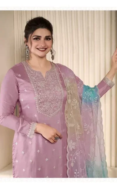 FC 73591 Lavender Vichitra Salwar Suit with Digital Print & Embroidery Work. Available at ₹2599 only. Delivery 4-6 Working Days. Shop now. | Casual Suits, Jump Suits, Creative suits, Designer Suits, Palazzo Suits, Party Wear Suits, Patiala Suits, Salwar suit, Straight Suits