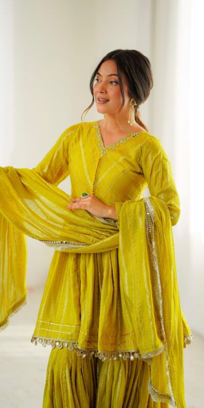 SRK 5300 Mustard Mal Chanderi With Lace Work & Mirror Work Salwar Suit . Get it for ₹2099. Delivery 4-6 Working Days. Shop now. | Casual Suits, Jump Suits, Tops & Bottoms, Track Suits, Trendy Wear, Creative suits, Designer Suits, Palazzo Suits, Party Wear Suits, Patiala Suits, Salwar suit, Straight Suits