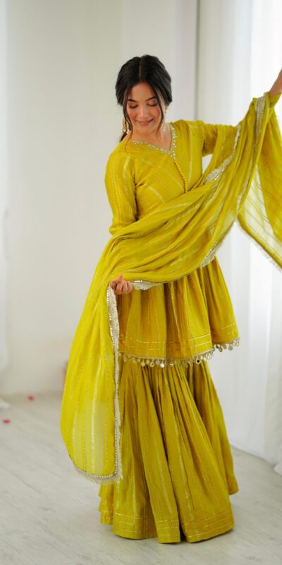 SRK 5300 Mustard Mal Chanderi With Lace Work & Mirror Work Salwar Suit . Get it for ₹2099. Delivery 4-6 Working Days. Shop now. | Casual Suits, Jump Suits, Tops & Bottoms, Track Suits, Trendy Wear, Creative suits, Designer Suits, Palazzo Suits, Party Wear Suits, Patiala Suits, Salwar suit, Straight Suits