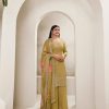 Mustered Viscose Chinon Embroidery Work Salwar Suit