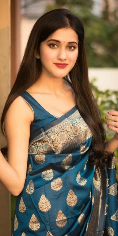 KPR 097 Peacock Blue Color Soft Lichi Silk Saree with Lace Work & Lace Border. Get it for ₹1299. Delivery 4-6 Working Days. Shop now | Creative Sarees, Embroidered Sarees, Bollywood Sarees, Designer Sarees, Ethnic Saree, Modern Digital sarees, Party Wear Sarees, Sarees