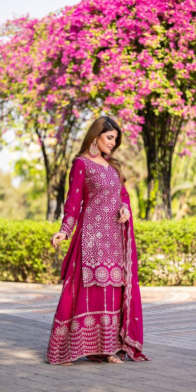 Ram 098 Pink Color Chinon Embroidery Work Salwar Suit in . Introductory Price ₹2549. Delivery 4-6 Working Days. Shop now. | Casual Suits, Jump Suits, Creative suits, Designer Suits, Palazzo Suits, Party Wear Suits, Patiala Suits, Salwar suit, Straight Suits