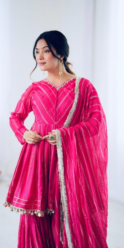 SRK 5300 Pink Mal Chanderi With Lace Work & Mirror Work Salwar Suit . Get it for ₹2099. Delivery 4-6 Working Days. Shop now. | Casual Suits, Jump Suits, Tops & Bottoms, Track Suits, Trendy Wear, Creative suits, Designer Suits, Palazzo Suits, Party Wear Suits, Patiala Suits, Salwar suit, Straight Suits