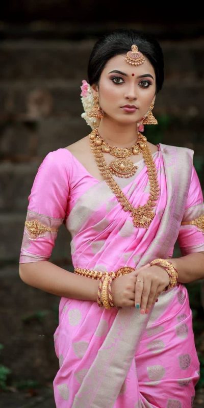 KPR 092 Pink Color Soft Lichi Silk Saree with Lace Work & Lace Border. Get it for ₹1299. Delivery 4-6 Working Days. Shop now. | Creative Sarees, Embroidered Sarees, Bollywood Sarees, Designer Sarees, Ethnic Saree, Modern Digital sarees, Party Wear Sarees, Sarees