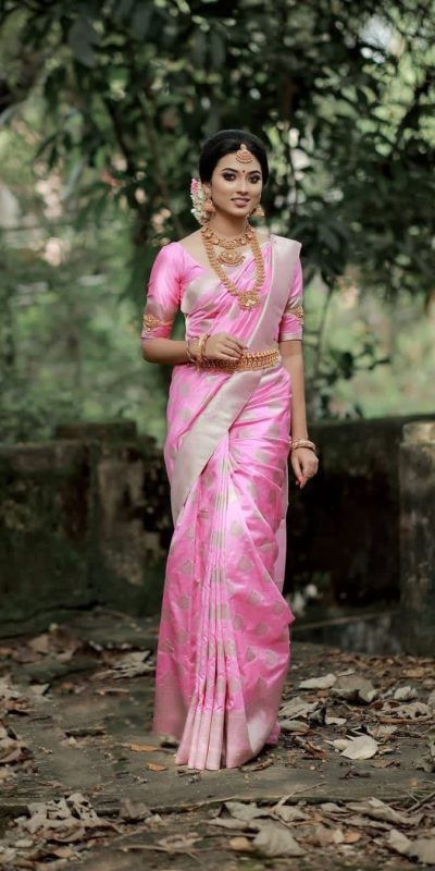 KPR 092 Pink Color Soft Lichi Silk Saree with Lace Work & Lace Border. Get it for ₹1299. Delivery 4-6 Working Days. Shop now. | Creative Sarees, Embroidered Sarees, Bollywood Sarees, Designer Sarees, Ethnic Saree, Modern Digital sarees, Party Wear Sarees, Sarees