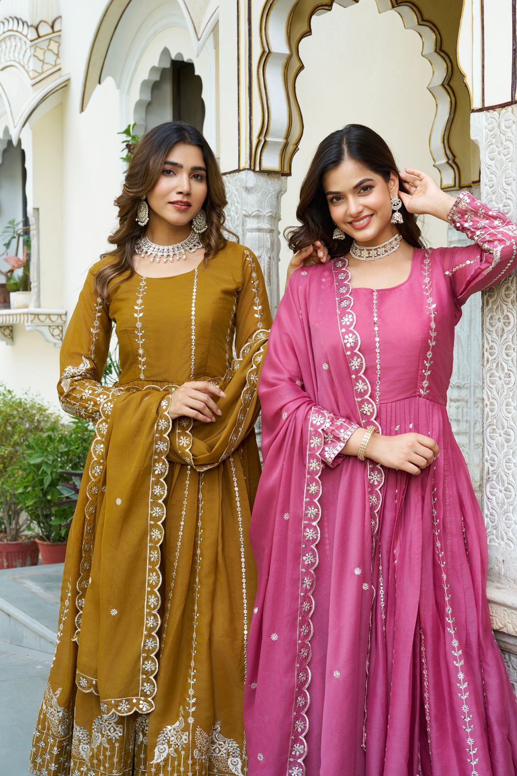 Ram 139 Pink Star Georgette Gown Perfect for Wedding, Party, Family Gatherings, Haldi, Housewarming –. Grab it for ₹1949. Delivery 4-6 Working | Casual Suits, Jump Suits, Creative suits, Designer Suits, Palazzo Suits, Party Wear Suits, Patiala Suits, Salwar suit, Straight Suits