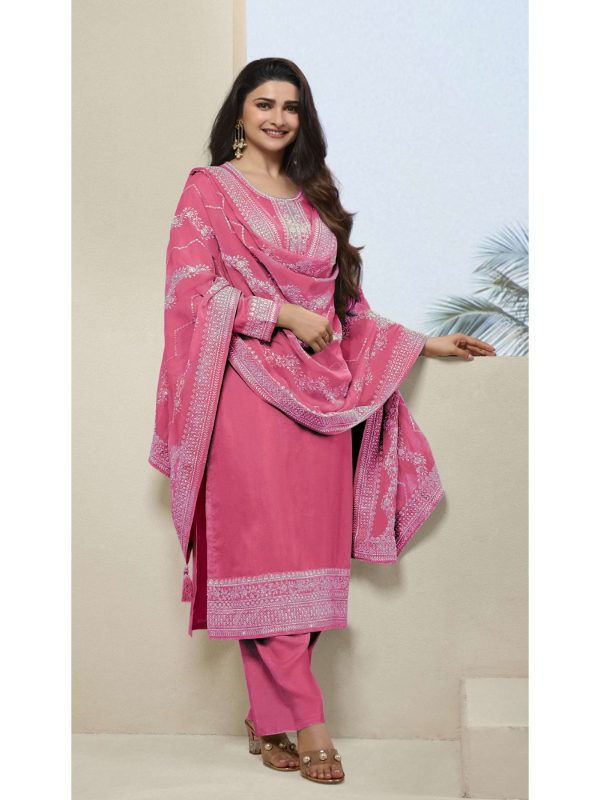 DS 64952 Pink in Vichitra Embroidery Work Salwar Suit . Wedding, Party, Festive, Events, Special Price ₹2049. Delivery 4-6 Working Days. Shop now. | Casual Suits, Jump Suits, Creative suits, Designer Suits, Palazzo Suits, Party Wear Suits, Patiala Suits, Salwar suit, Straight Suits
