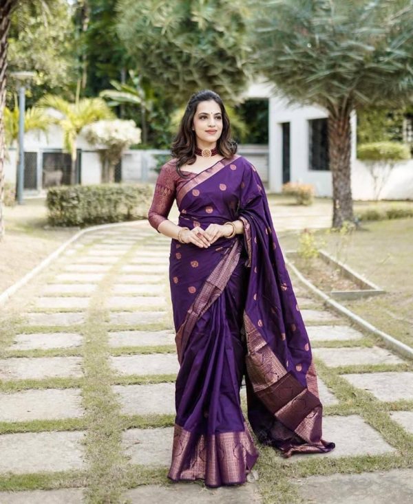 KPR 128 Purple Color Soft Lichi Silk Saree with Lace Work & Lace Border. Get it for ₹1349. Delivery 4-6 Working Days. Shop now. | Creative Sarees, Embroidered Sarees, Bollywood Sarees, Designer Sarees, Ethnic Saree, Modern Digital sarees, Party Wear Sarees, Sarees