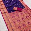 Royal Blue Banarasi Silk Zari Work Saree