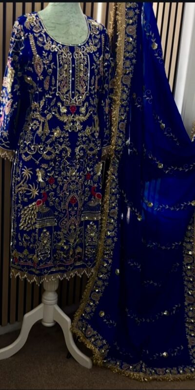 NF 1239 Royal Blue Natural Crep Salwar Suit Perfect for Wedding, Party, Haldi, Festival Celebrations, Housewarming – . Get it for ₹2449. Delivery 4-6 Wor | Casual Suits, Jump Suits, Creative suits, Designer Suits, Palazzo Suits, Party Wear Suits, Patiala Suits, Salwar suit, Straight Suits
