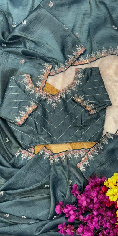 AC COCKTAIL Teal Gold Crush Saree Perfect for Wedding, Party, Engagement, Cultural Events, Pongal – . Available at ₹2149 only. Delivery 4-6 Working Day | Creative Sarees, Embroidered Sarees, Bollywood Sarees, Designer Sarees, Ethnic Saree, Modern Digital sarees, Party Wear Sarees, Sarees