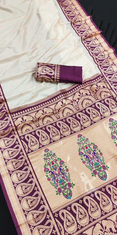 MB 1213 Wine Color Banarasi Saree with Zari Work & Lace Work. Wedding, Party, Festive, Events, Festive Deal ₹2099. Delivery 4-6 Working Days. Shop now. | Creative Sarees, Embroidered Sarees, Bollywood Sarees, Designer Sarees, Ethnic Saree, Modern Digital sarees, Party Wear Sarees, Sarees